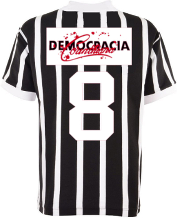 Corinthians Democracia Corinthiana Retro Voetbalshirt + Nummer 8 (Socr