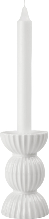 Lyngby Porcelæn Tura telys lysestake 14 cm, hvit