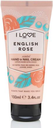 I Love English Rose Hand and Nail Cream 100ml