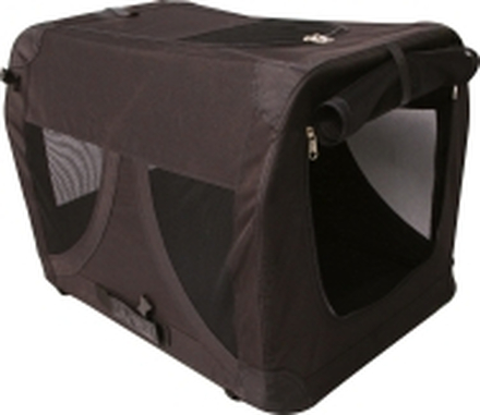 Hundbur M-Pets Comfort Crate Canvas Svart M 61cm