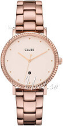 Cluse CW0101209009 Hvit/Rose-gulltonet stål Ø33 mm