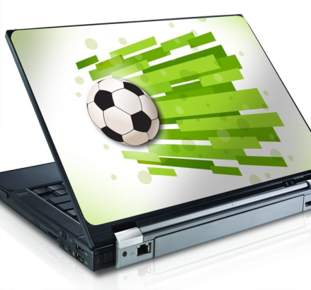 Voetbal Laptop Sticker