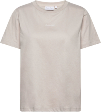 Micro Logo T-Shirt T-shirts & Tops Short-sleeved Grå Calvin Klein*Betinget Tilbud