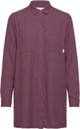 Nominal Shirt Tops Shirts Long-sleeved Burgundy Makia
