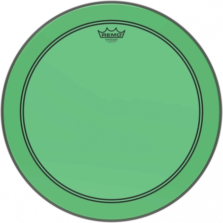26" Colortone Green Powerstroke 3 bastrumskinn, Remo