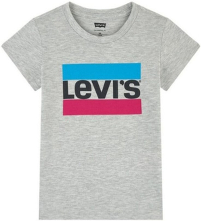 Kortærmet T-shirt til Børn Levi's Sportswear Logo Tee Grå 8 år