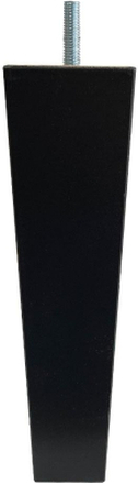 Houten zwarte trapezium meubelpoot 19,5 cm (M8)