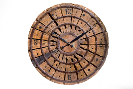 Wandklok old spinning wheel 56 cm