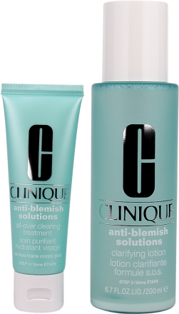 Clinique Anti-Blemish Solutions Duo Clarifying Lotion 200ml, Moisturizer 50ml