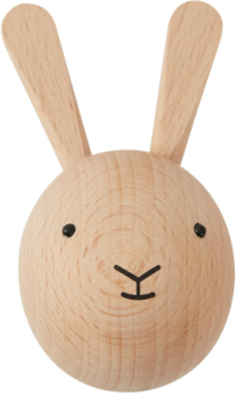 Mini Hook - Rabbit Home Kids Decor Storage Hooks & Hangers Brun OYOY MINI*Betinget Tilbud