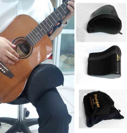 Andoer® Konturierte Gitarre Kissen Leder Abdeckung Eingebaute Schwamm Weiche Dauerhafte Tragbare