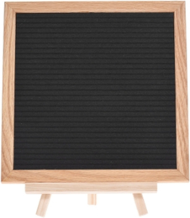 Veränderbare Schwarz Filz Brief Board Holz Nachricht Schild 10 '' * 10 '' mit Stand Buchstaben Leinwand Aufbewahrungstasche Perfekt für Home & Office Decor
