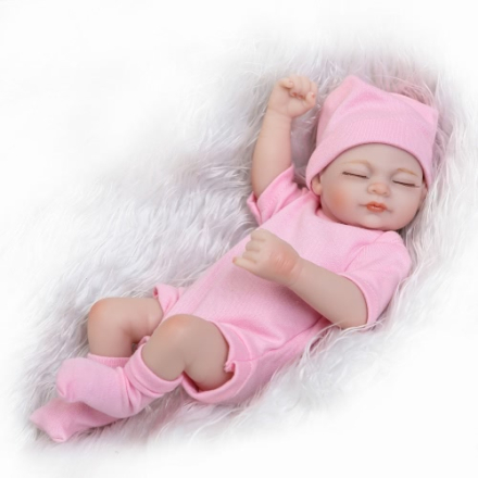 25 cm Reborn Baby Puppe Mädchen Baby Badespielzeug Voller Silikon Körper Augen Schließen Schlafen Mit Kleidung Lebensechte Nette Geschenke Spielzeug