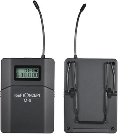 K & F CONCEPT M-8 UHF Wireless Lavalier Ansteckmikrofon System mit Sender Empfänger