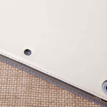 dodocool 360 Grad rotierende PU Leder Swivel Flip Stand Case Cover schützende Schale für iPad Air Beige