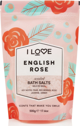 I Love Signature Bath Salts English Rose 500G Beauty Women Skin Care Bath Products Nude I LOVE