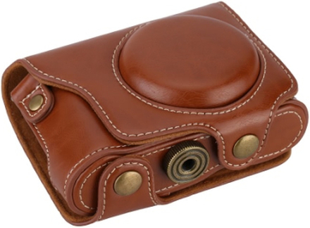 PU Leder professionelle Kamera Tasche Schutztasche mit Tragegurt 1/4 Schraube für Casio EX-ZR2000 EX-ZR3500