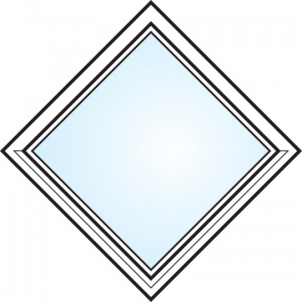 Fönster 3-glas energi argon fyrkant