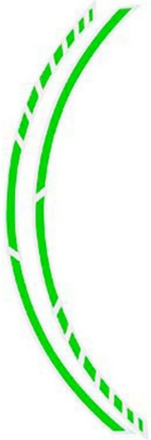 Självhäftande remsor för fälgar Foliatec Grön Neon