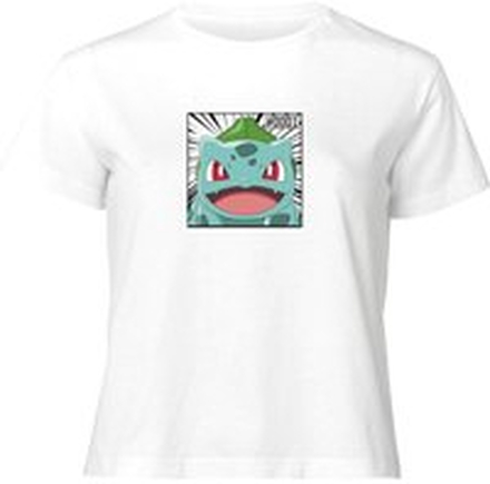 Pokémon Pokédex Bulbasaur #0001 Women's Cropped T-Shirt - White - M