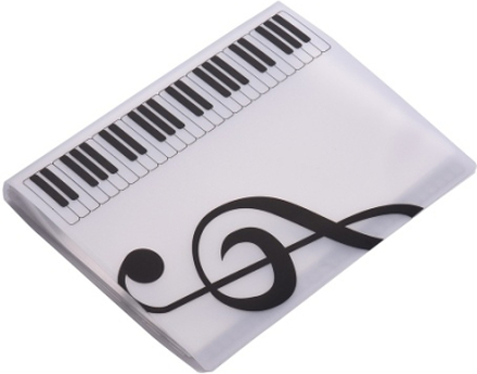 DIN A4 Musik Partitur Papier Blatt Hinweis Dokument Datei Organizer Ordner Halter 40 Taschen