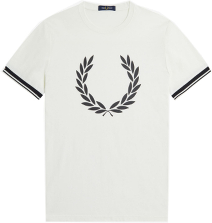 Fred Perry - Printed Laurel Wreath T-Shirt - Snow White