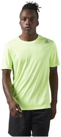 Kortærmet T-shirt til Mænd Reebok RUN SS TEE Grøn L