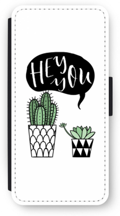 iPhone 5/5s/SE Flip Hoesje - Hey you cactus