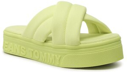 Sandaler och Slip-ons Tommy Jeans Fltfrm Sandal EN0EN02116 Grön