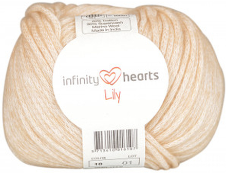 Infinity Hearts Lily Garn 10 Creme