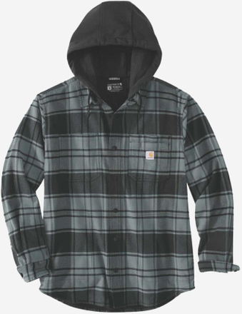 CARHARTT Skjorte jakke Flannel Fleece Lined Hooded ELM (S)