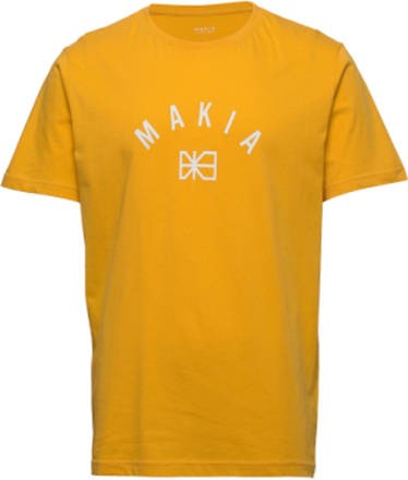 Brand T-Shirt T-shirts Short-sleeved Gul Makia*Betinget Tilbud