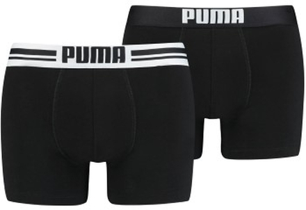 Puma Kalsonger 2P Everyday Placed Logo Boxer Svart bomull Large Herr