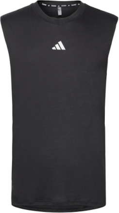 Power Workout Tank Top T-shirts Sleeveless Svart Adidas Performance*Betinget Tilbud