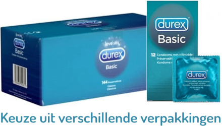 Durex Basic Condooms 144 stuks (grootverpakking)