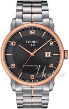 Tissot T086.407.22.067.00 Luxury Sort/Rose-gulltonet stål Ø41 mm