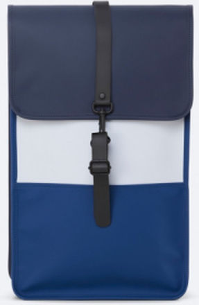 Rains Color Block Backpack Blue/Ice Grey