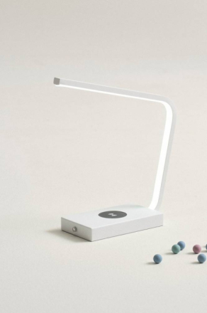 NICI bordslampa LED uppladdningsbar/laddningsfunktion Vit