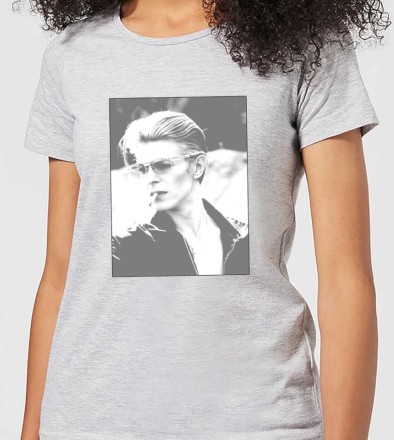David Bowie Wild Profile Framed Women's T-Shirt - Grey - XXL - Grey