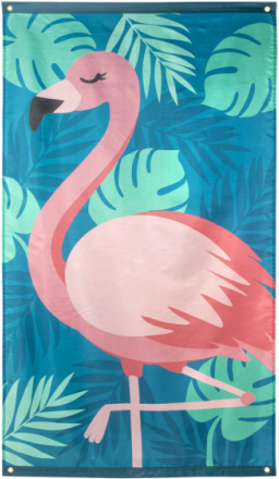 Stort Posterflagg 150x90 cm - Flamingo Gold