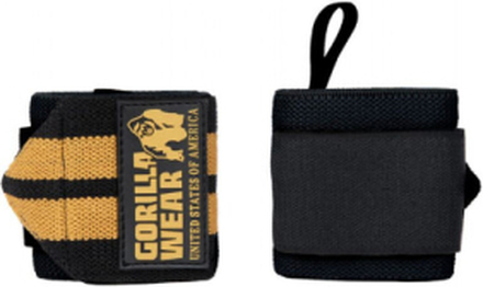 Gorilla Wear Wrist Wraps Pro, svart/gull håndleddstøtte