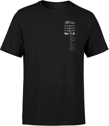 Back To The Future 88MPH Men's T-Shirt - Black - L - Black