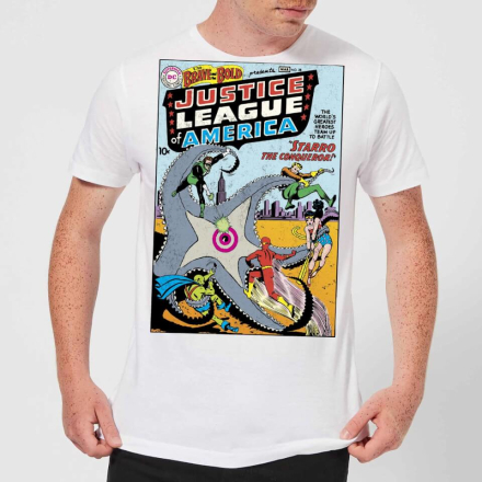 Justice League Starro The Conqueror Cover Men's T-Shirt - White - L