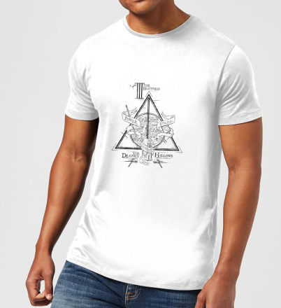Harry Potter Three Dragons White Men's T-Shirt - White - XL