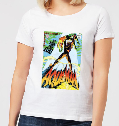 Justice League Aquaman Cover Women's T-Shirt - White - XXL - White