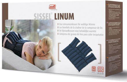 Sissel Cuscinetto Termico con Semi Lino Linum 38x36cm Blue SIS-150.051
