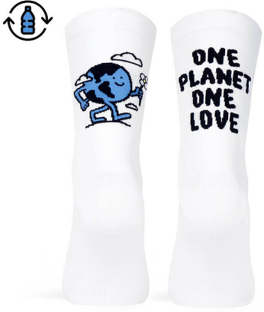 Pacific and Co One Planet Sokker Hvit, Str. L/XL