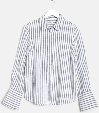 BUBBLEROOM CC Linen striped shirt Striped 38