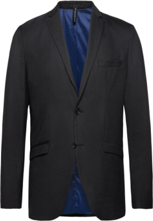 Slhslim-Mylostate Flex Black Blz B Suits & Blazers Blazers Single Breasted Blazers Black Selected Homme
