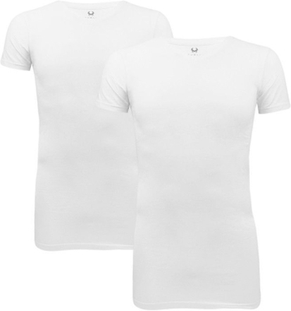 Cavello 2-Pack V-Hals T-shirts Stretch Wit